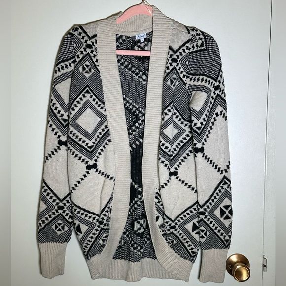 Kismet Women's open cardigan sweater knit size small south western long sleeve - Picture 3 of 9